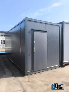 Kontener biurowy antracytowy RAL7016 - przód