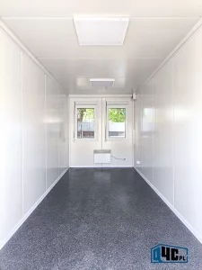 Kontener biurowy - podwójne okno