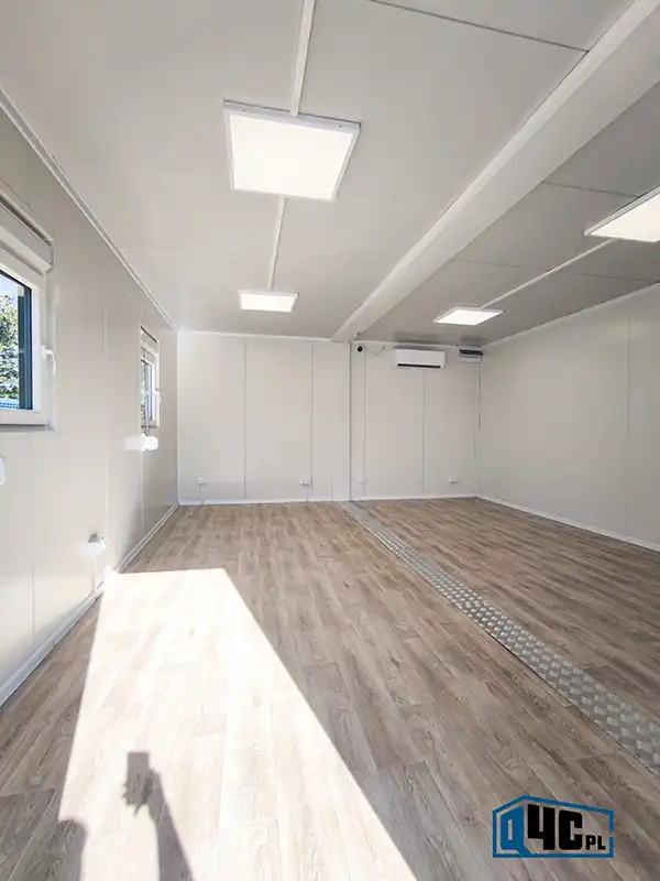 Kontener biurowy podwójny sala biurowa konferencyjna kontenerowa - środek z klimatyzacją