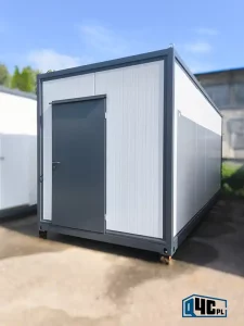 Kontener biurowy szary siwy - przód