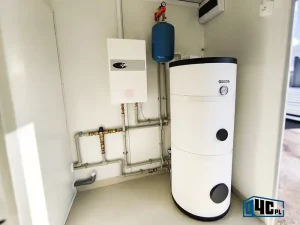 Kontener prysznicowy - środek ogrzewanie wody