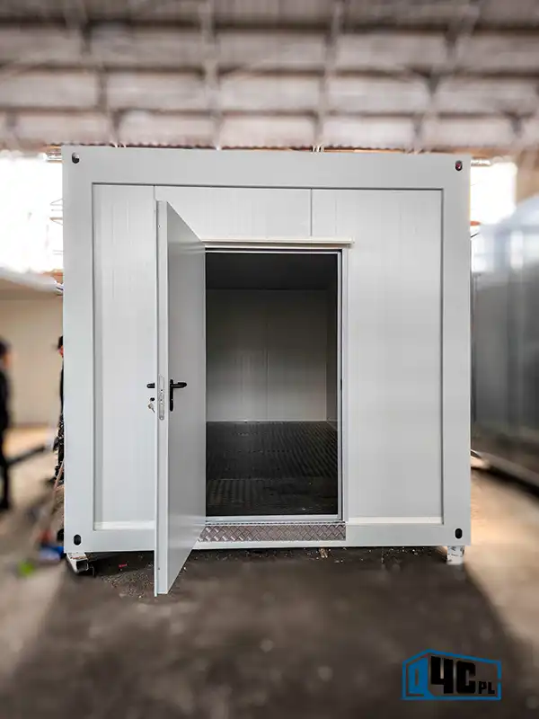 Kontener techniczny specjalny - blacha ryflowana - wzmocniona podłoga
