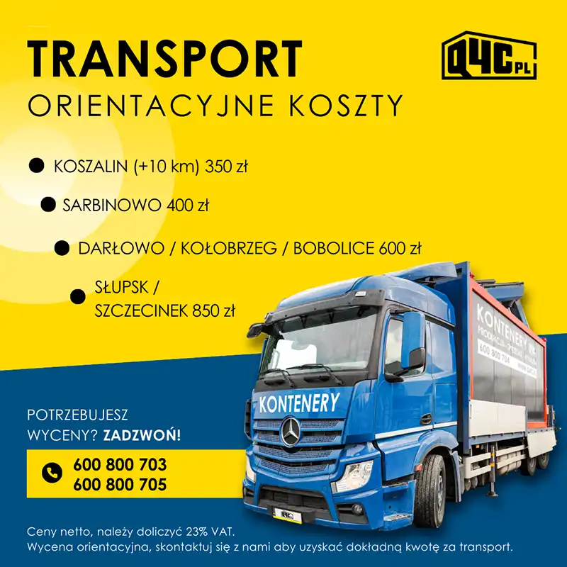 Orientacyjny koszt transportu HDS kontenerów