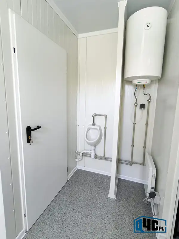 Zestaw kontenerów szatniowych sanitarnych - toaleta pisuar bojler