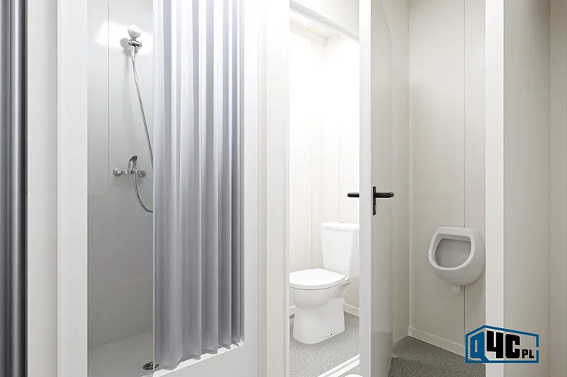 Kontenery szatniowe KSZ 2.3 – sanitariat WC i prysznice