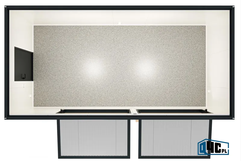 XL catering container with lifting flaps (KGK 2.3) - top view
