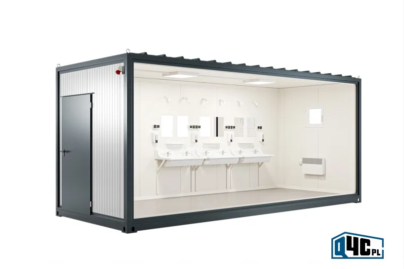 Kontener sanitarny - umywalkowy KU12 - widok bez ściany