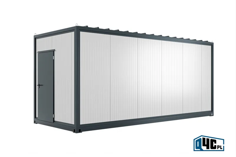 Kontener biurowy ECONOMY - widok z przodu