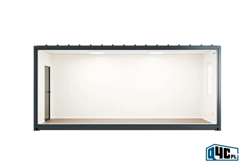 Kontener biurowy ECONOMY - widok z boku