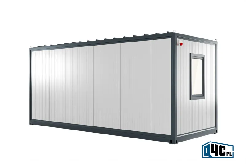 Kontener biurowy ECONOMY - widok z tyłu