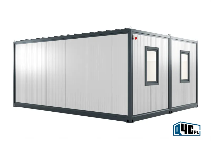 Kontener biurowy - salka DUO - widok z tyłu