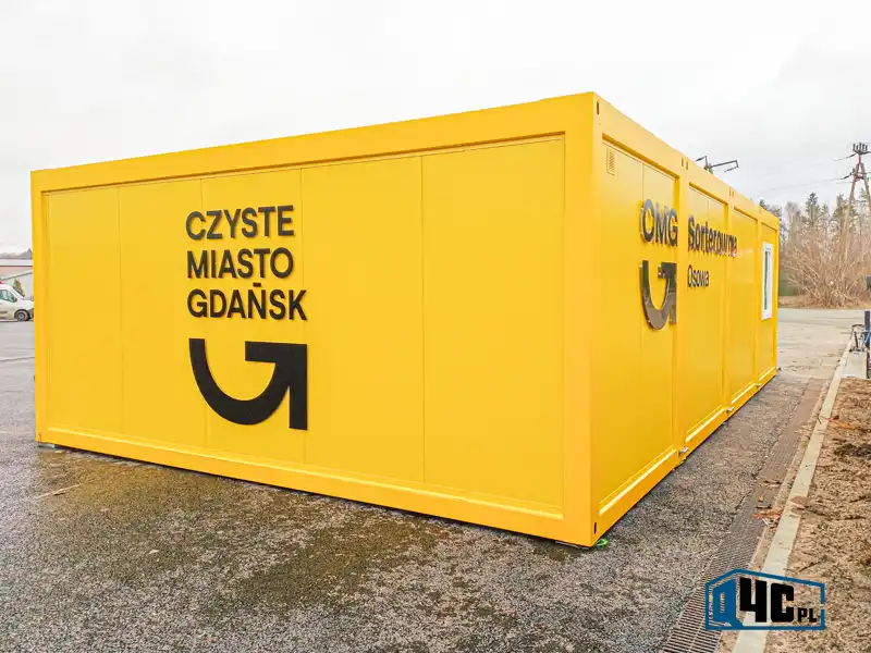 Container Wertstoffhof / Recyclinghof Saubere Stadt Danzig
