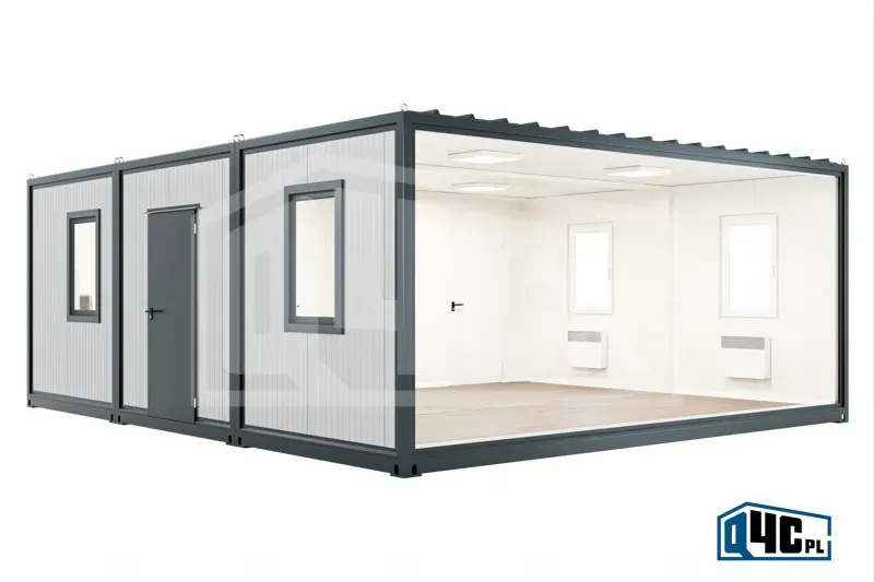 Świetlica kontenerowa (KSW 3.3.1) - widok bez ściany