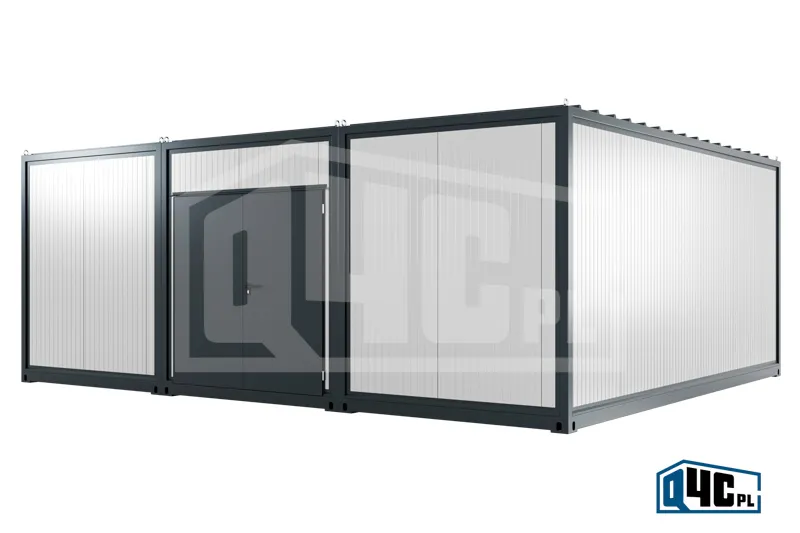 Lagercontainer TRIO (zweiflügelige Tür) (KMAG 1.3.2) - Vorderansicht