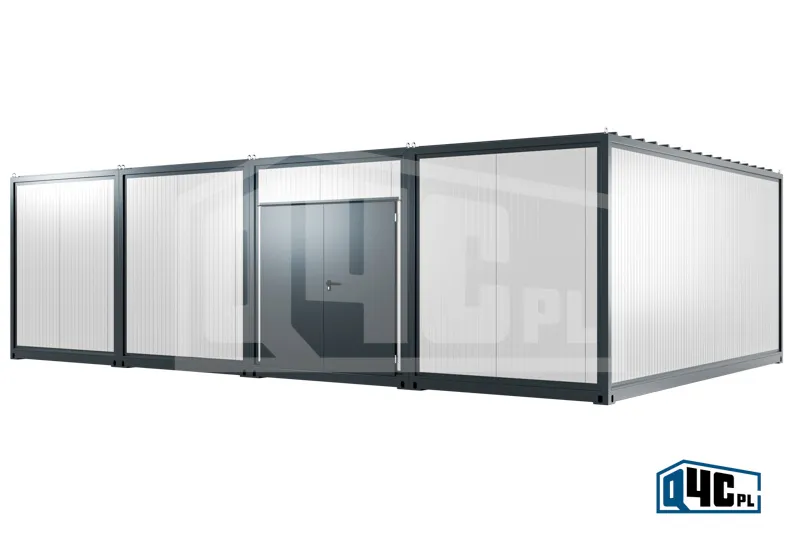 Lagercontainer QUATRO (zweiflügelige Tür) (KMAG 1.4.3) - Vorderansicht