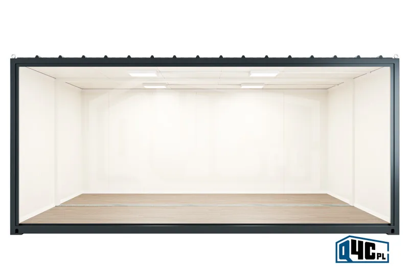 DUO Commercial Container with Storefront (KH 1.2.2) - Side View