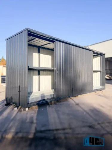 Kontener magazynowy na zbiorniki z odpadami płynnymi